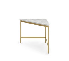 Arflex Capilano 55cm Small Table in White Carrara Marble-Top by Luca Nichetto