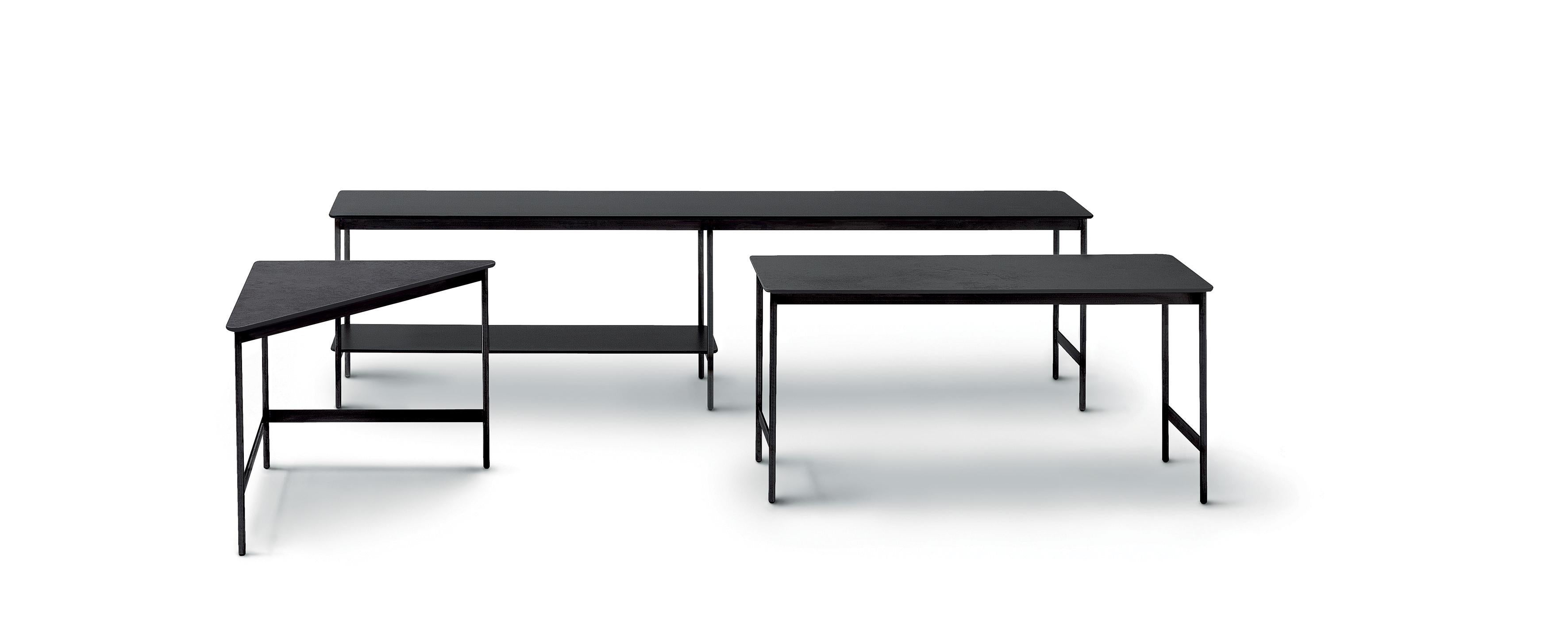 Modern Arflex Capilano 96cm Small Table in Emperador Marble Top by Luca Nichetto For Sale