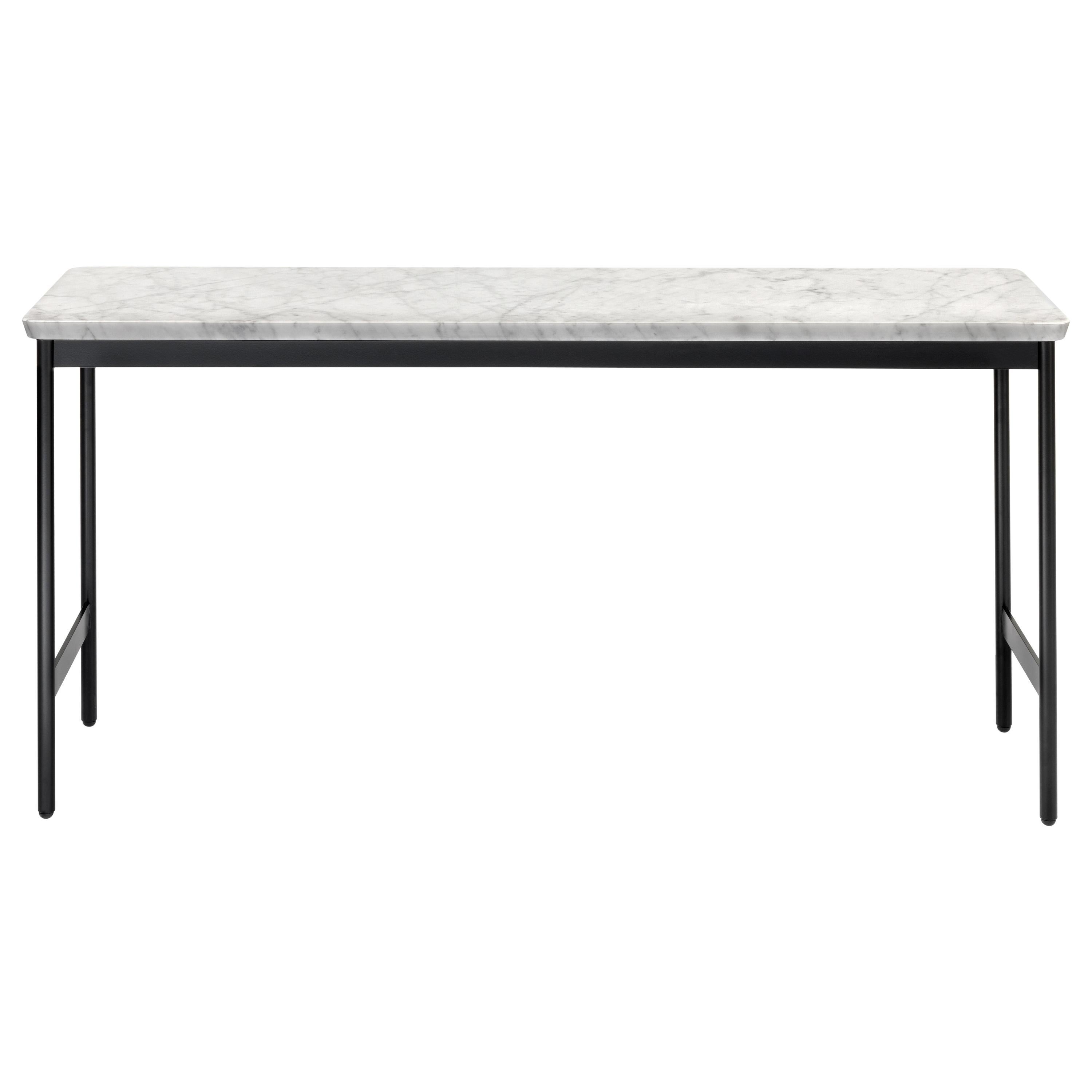 Arflex Capilano 96cm Small Table in White Carrara Marble Top by Luca Nichetto