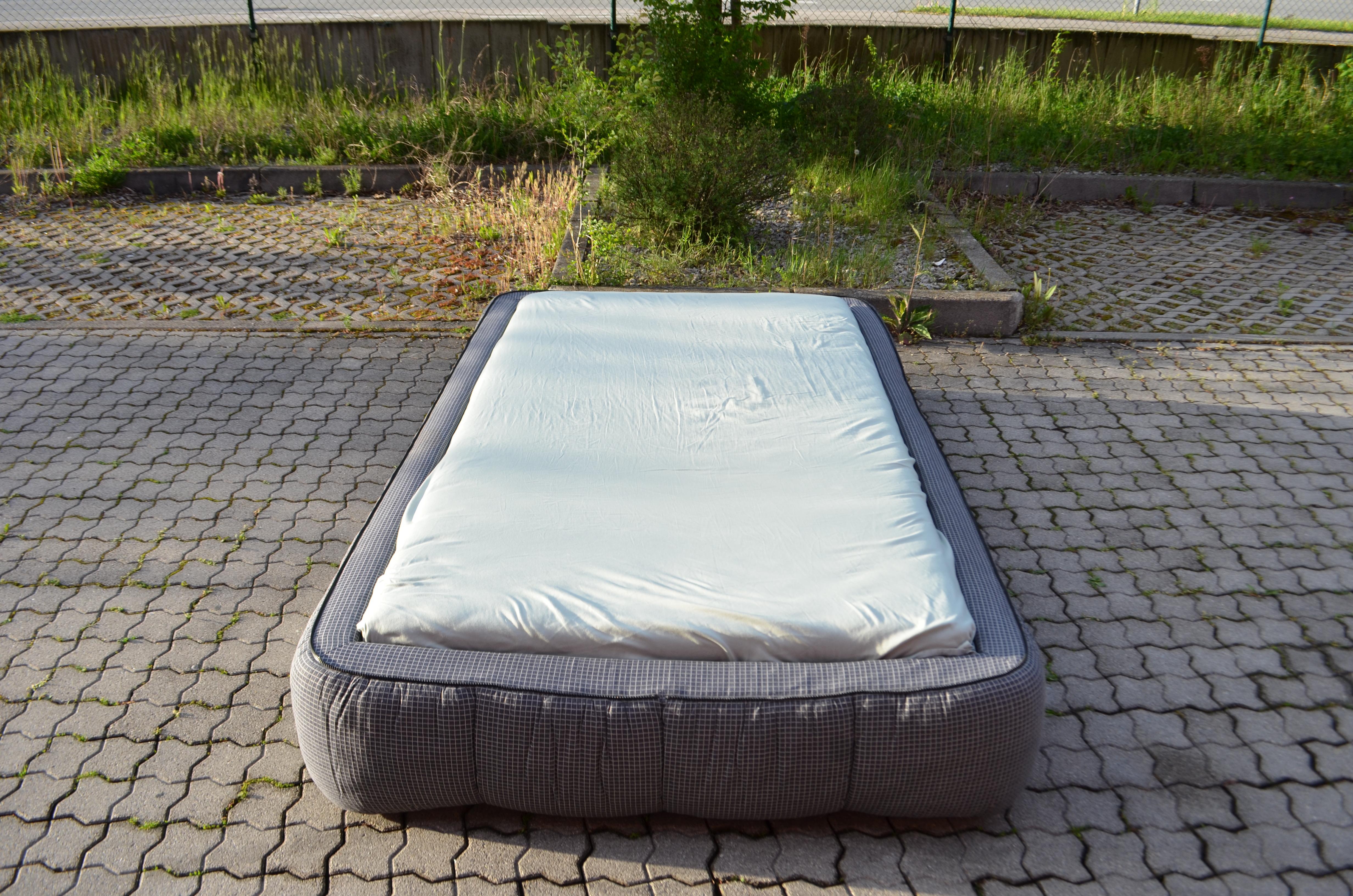 Fabric Arflex Cini Boeri Model Strips Bed Daybed For Sale