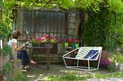 Arflex Cloud Small Sofa in Black Straps by Carlo Colombo