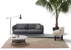 Canapé deux places Arflex Cradle en tissu Cherie avec pieds noirs de Neri & Hu