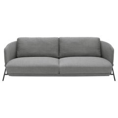 Arflex Cradle Two-Seater Sofa in Cherie Fabric with Black Legs by Neri & Hu