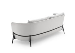 Arflex Cradle Zweisitzer-Sofa mit Kissenkit und schwarzen Beinen von Neri & Hu