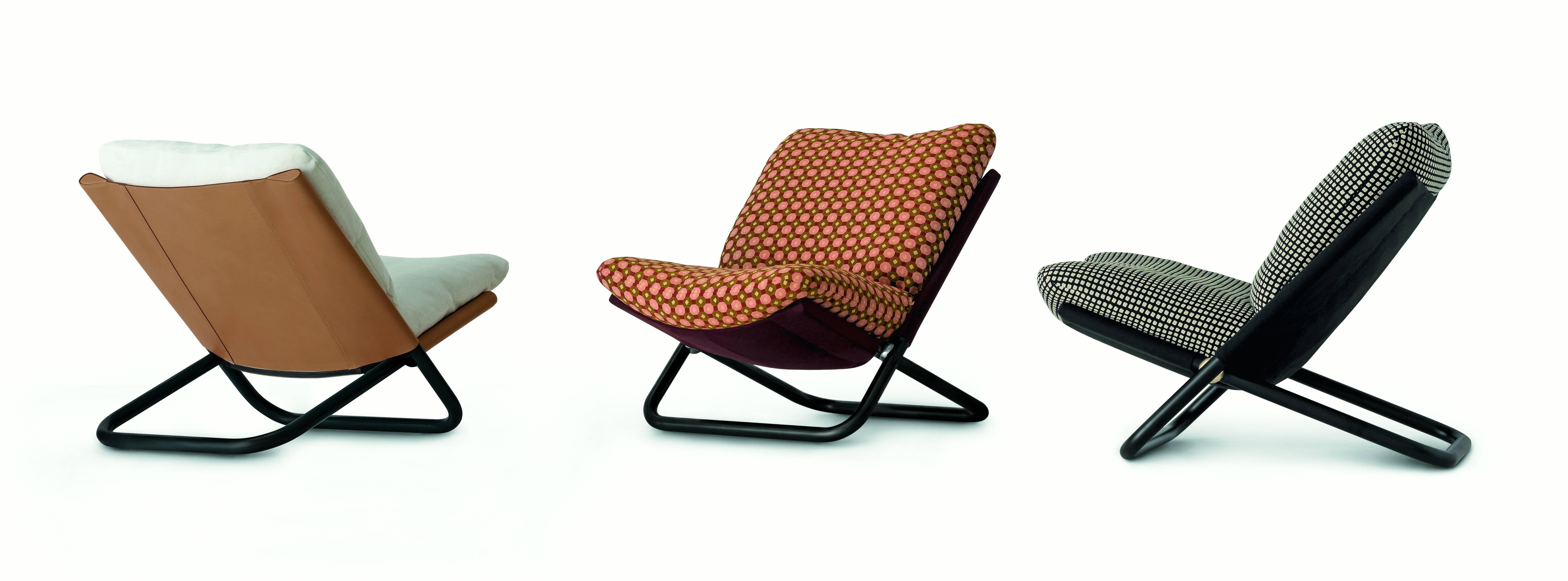 Modern Arflex Cross Chair Low Version by Marcelle Cuneo For Sale