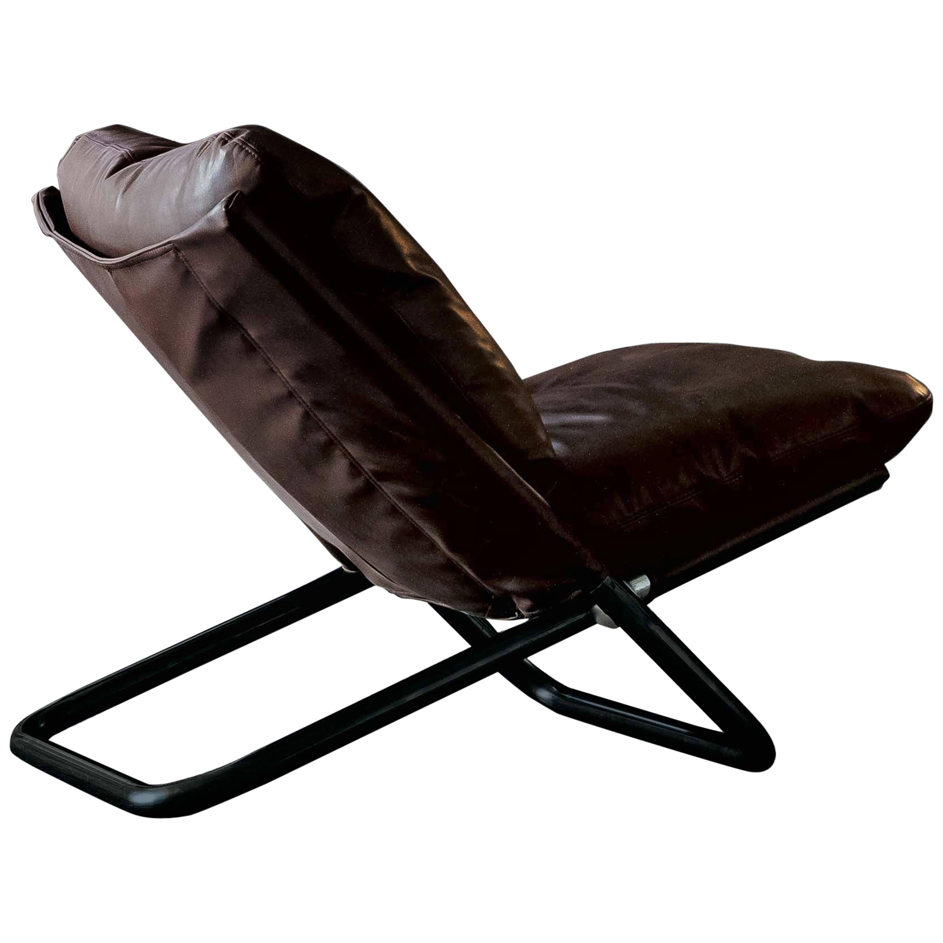 Arflex Cross Chair Low Version by Marcelle Cuneo For Sale