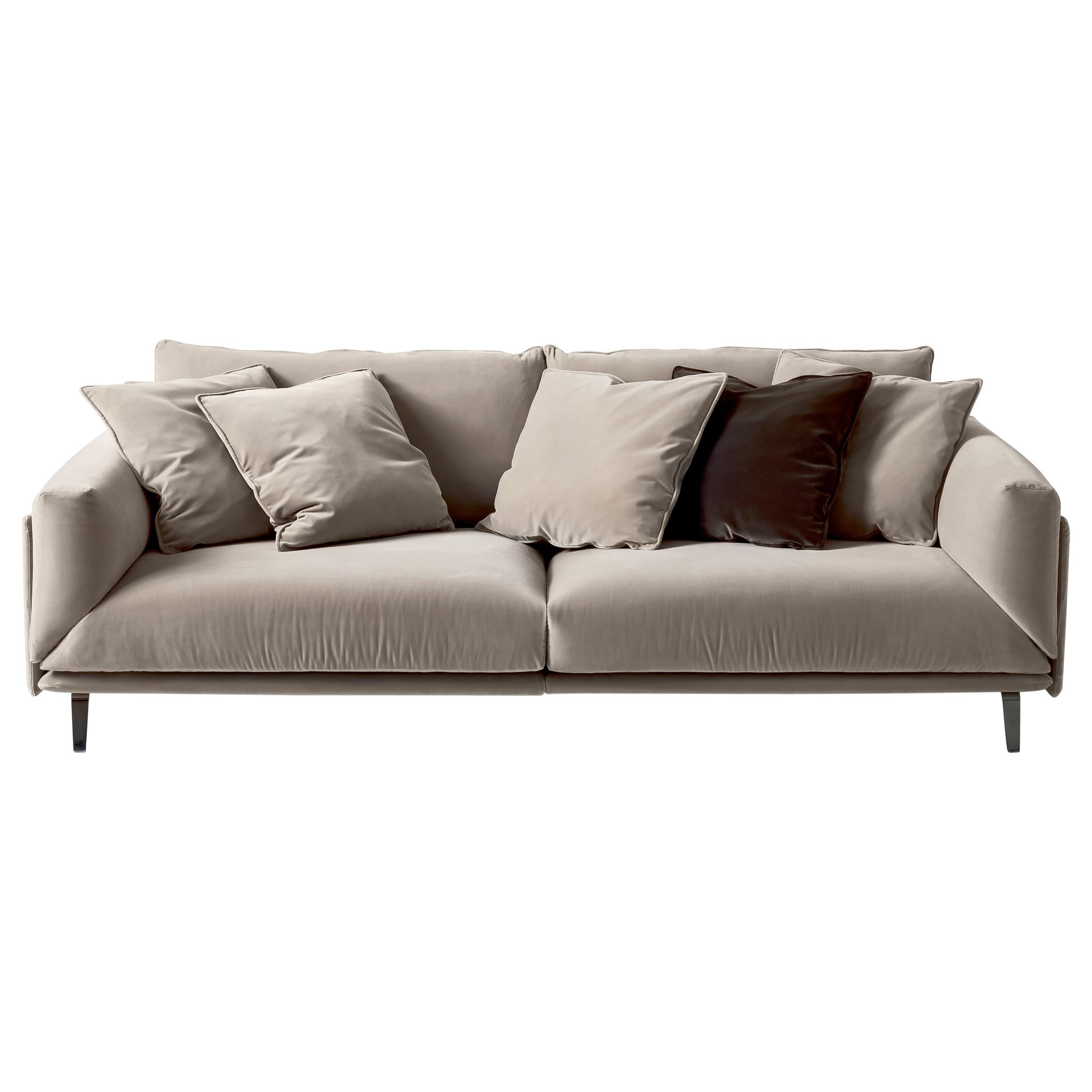 Arflex Faubourg Two-Seater Sofa in Fabric with Metal Structure by Carlo Colombo
