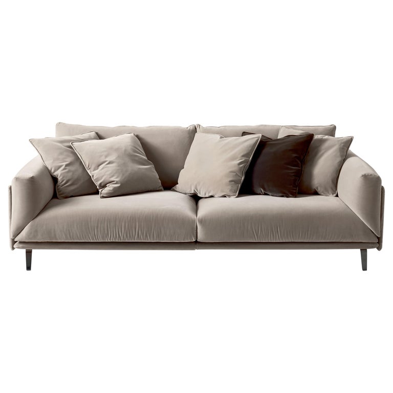 Arflex Faubourg Two-Seater Sofa in Fabric with Metal Structure by Carlo Colombo For Sale
