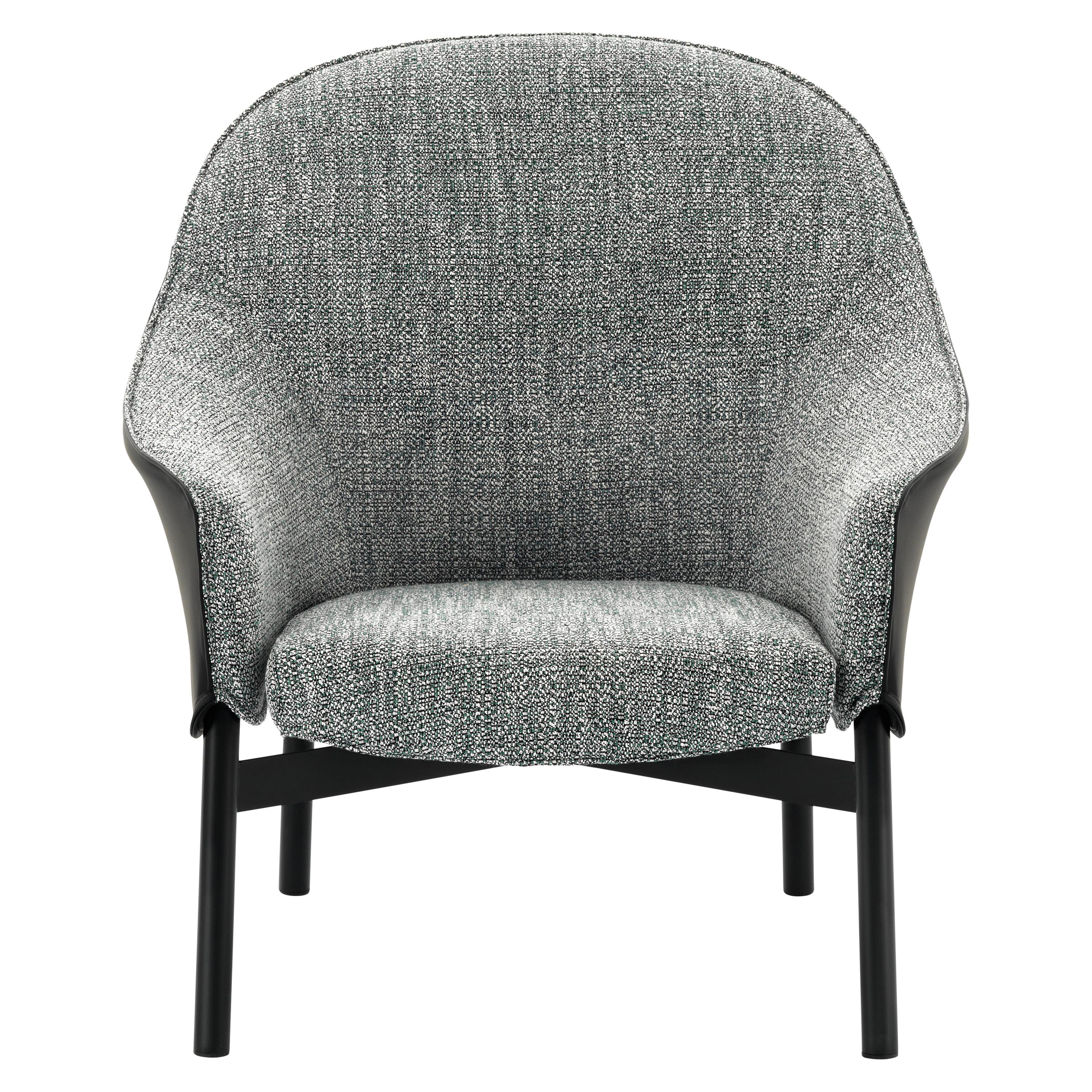 Arflex Gloria Armchair High Backrest in Grey Fabric by Claesson Koivisto Rune