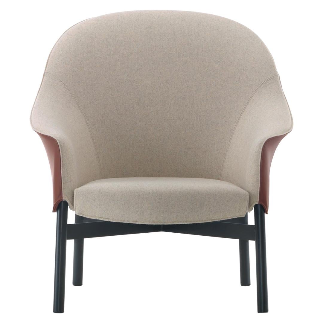 Arflex Gloria Armchair High Backrest in Leather Fabric by Claesson Koivisto Rune For Sale