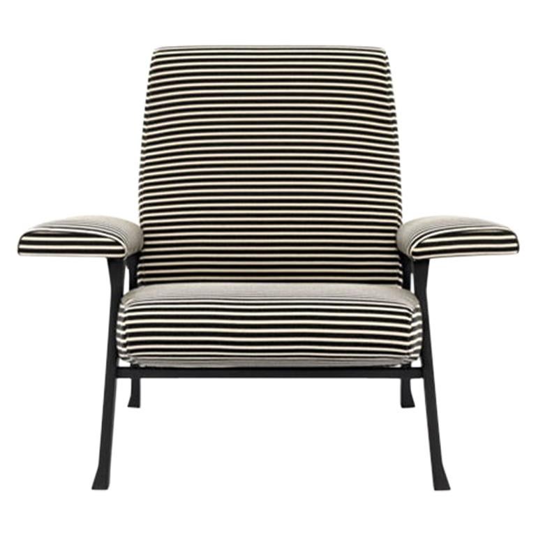 Arflex Hall Armchair in Fabric Riga by Roberto Menghi  