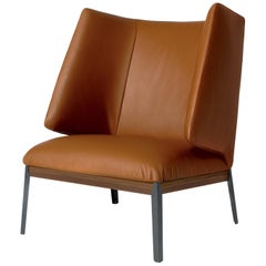 Arflex Hug Armchair High Backrest in Giada Leather by Claesson Koivisto Rune