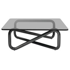 Arflex Infinity 105x105 Limited Table in Fume Glass by Claesson Koivisto Rune