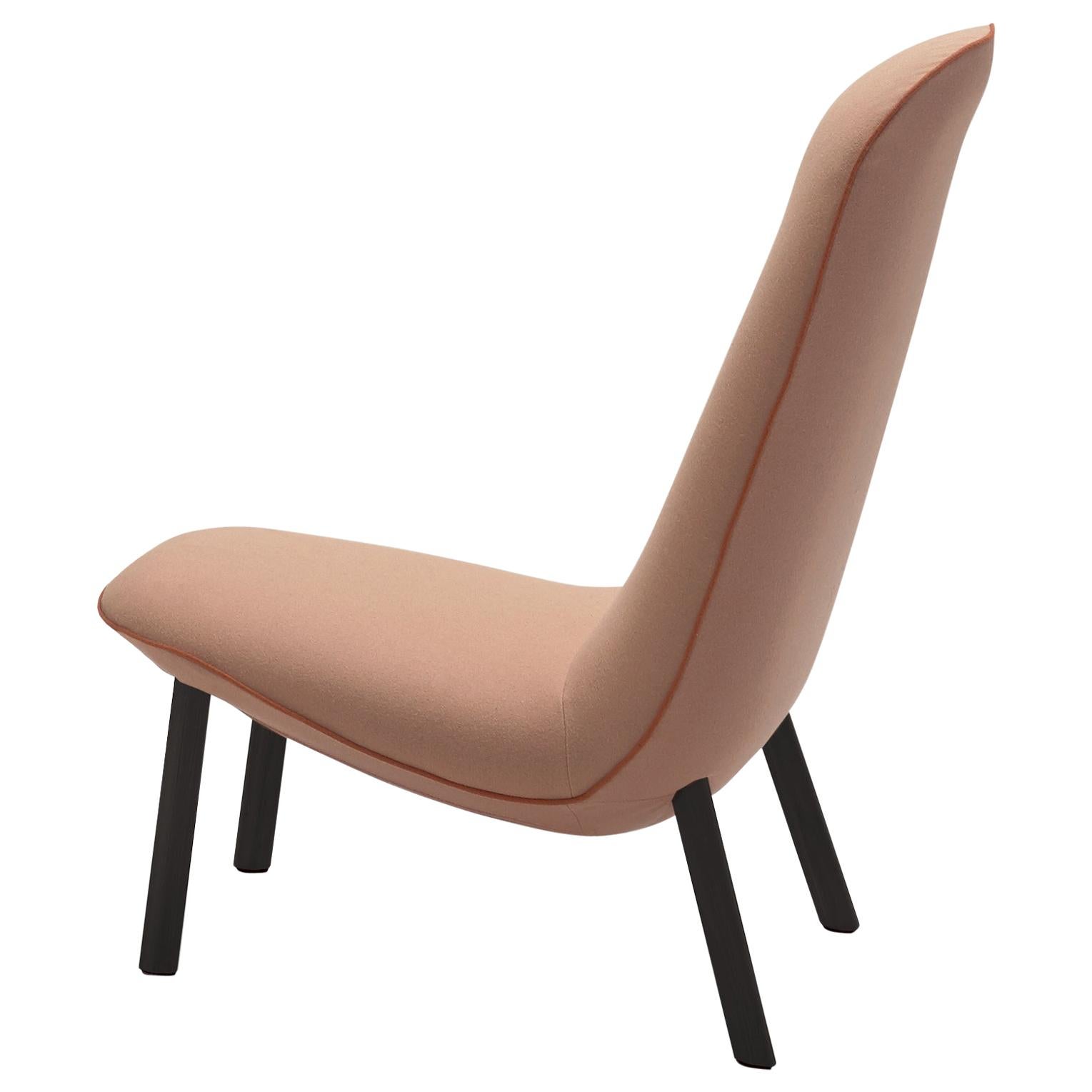 Arflex Leafo Chair in Hero Fabric with Black Stained Wood Base by Jaime Hayon For Sale
