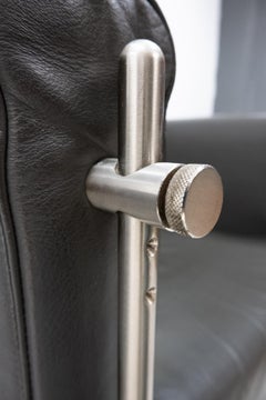 Arflex Leather Lounge Chairs Model Felix