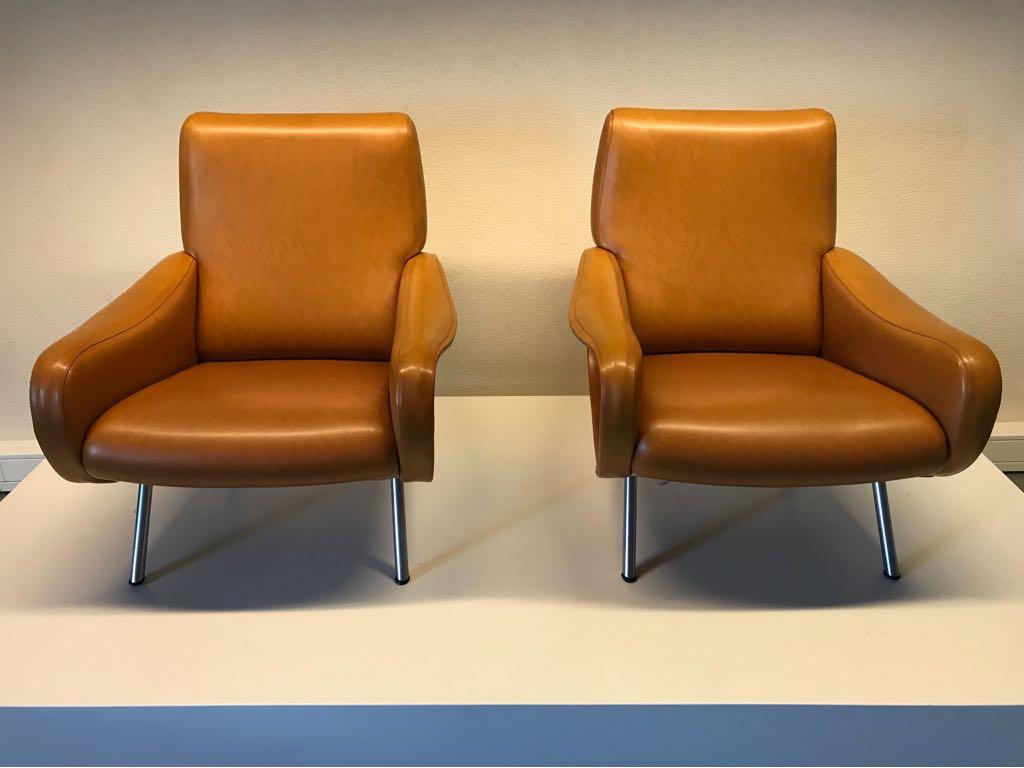 Italian Arflex Marco Zanuso Armchairs