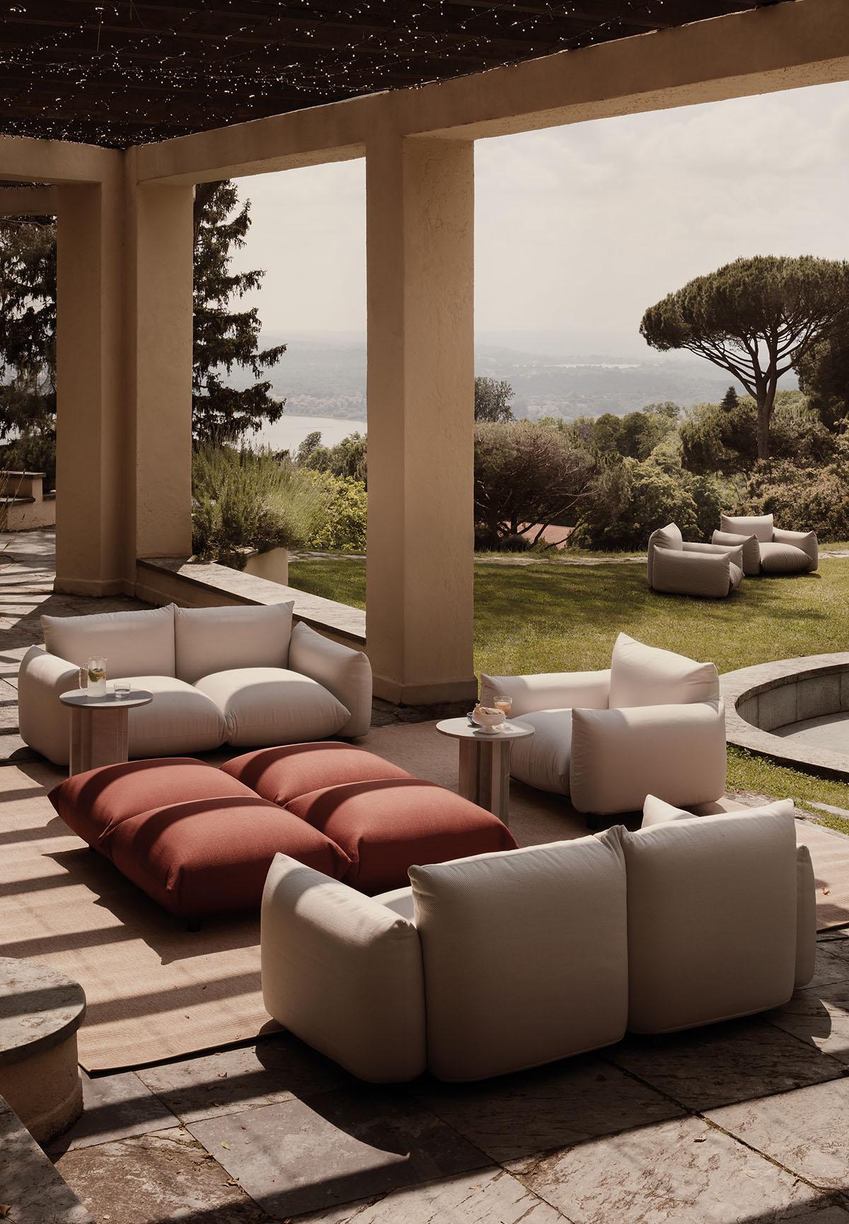 Sofá de exterior Arflex Marenco 188 de Mario Marenco Italiano en venta