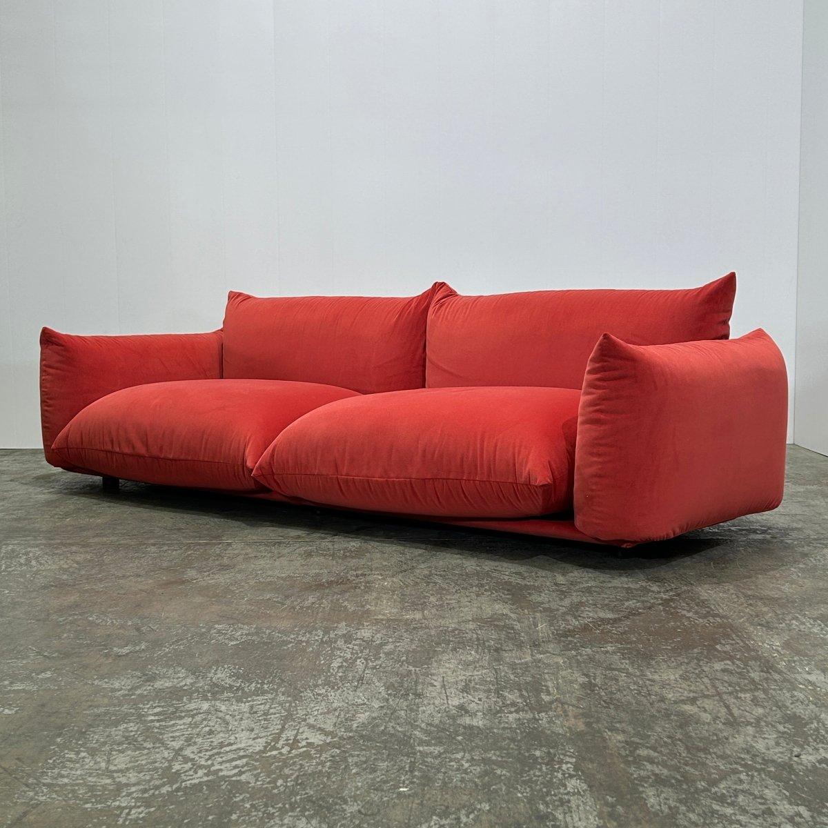 Italian Arflex Marenco Two Seater Large Sofa by Mario Marenco For Sale
