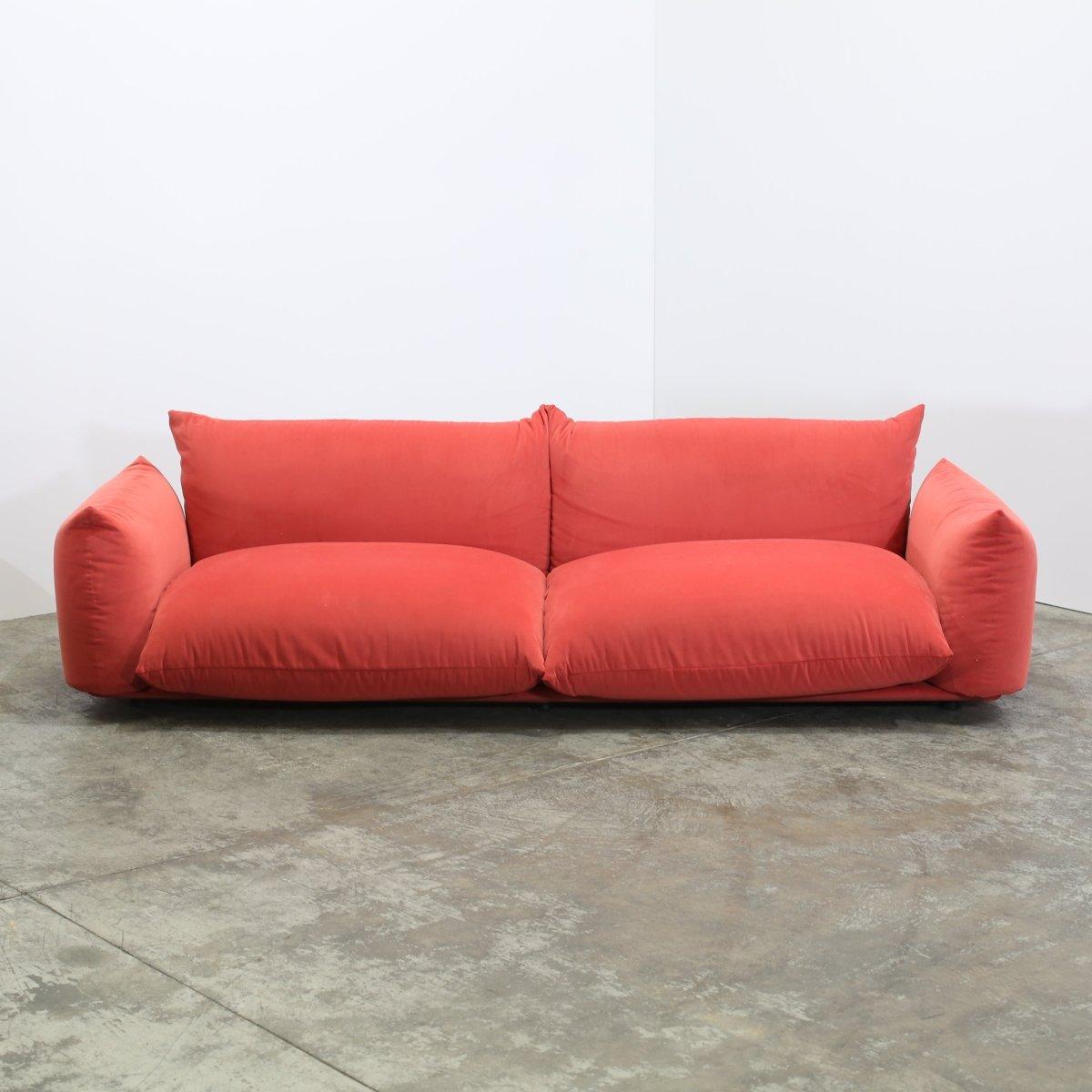 Metal Arflex Marenco Two Seater Large Sofa by Mario Marenco For Sale