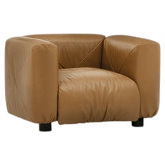 Fauteuil Arflex Marius&Marius recouvert de cuir, par Mario Marenco