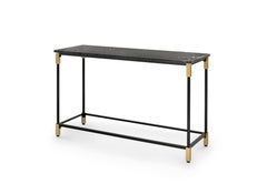 Arflex Match Console Table with Marquinia Marble Top by Bernhardt & Vella