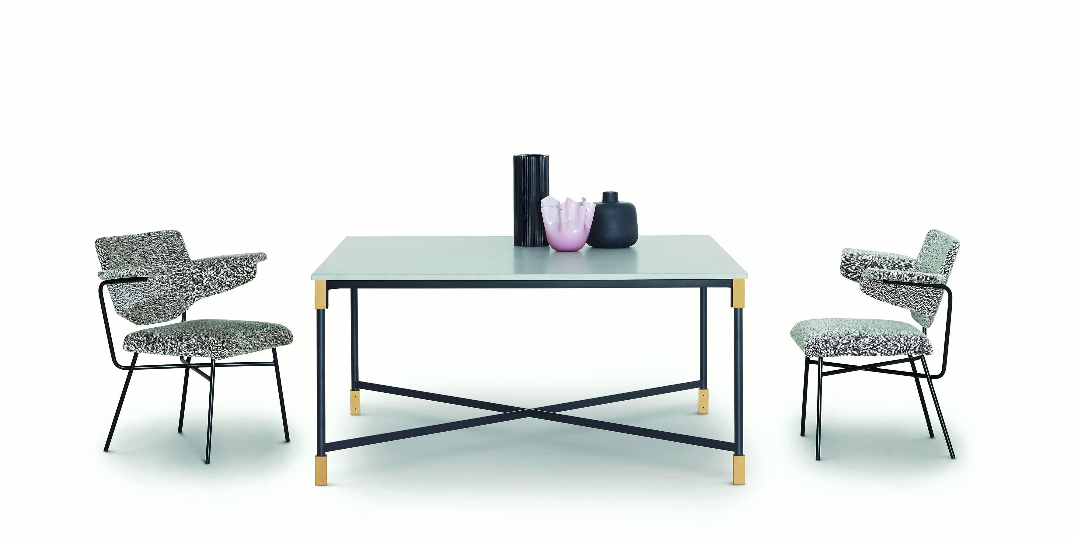 Modern Arflex Match Table w/ Burnished Finish Top by Bernhardt & Vella For Sale