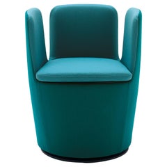 Arflex Mojo Armchair in Aqua Green Fabric Swivel Base by Claesson Koivisto Rune