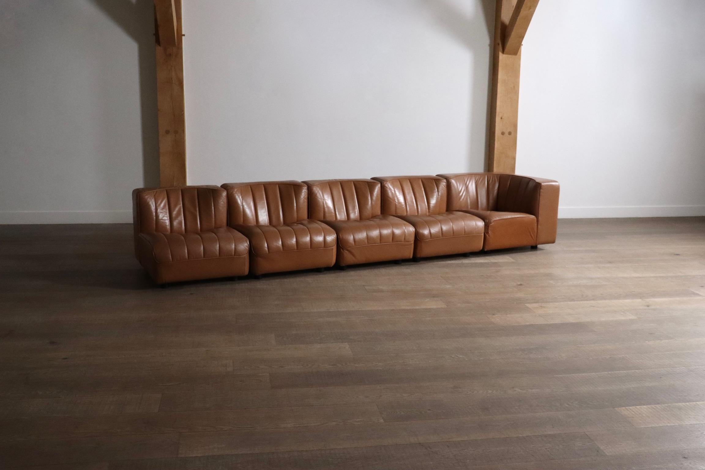 Canapé Arflex Novemila 9000 en cuir par Tito Agnoli 1969 Bon état - En vente à ABCOUDE, UT