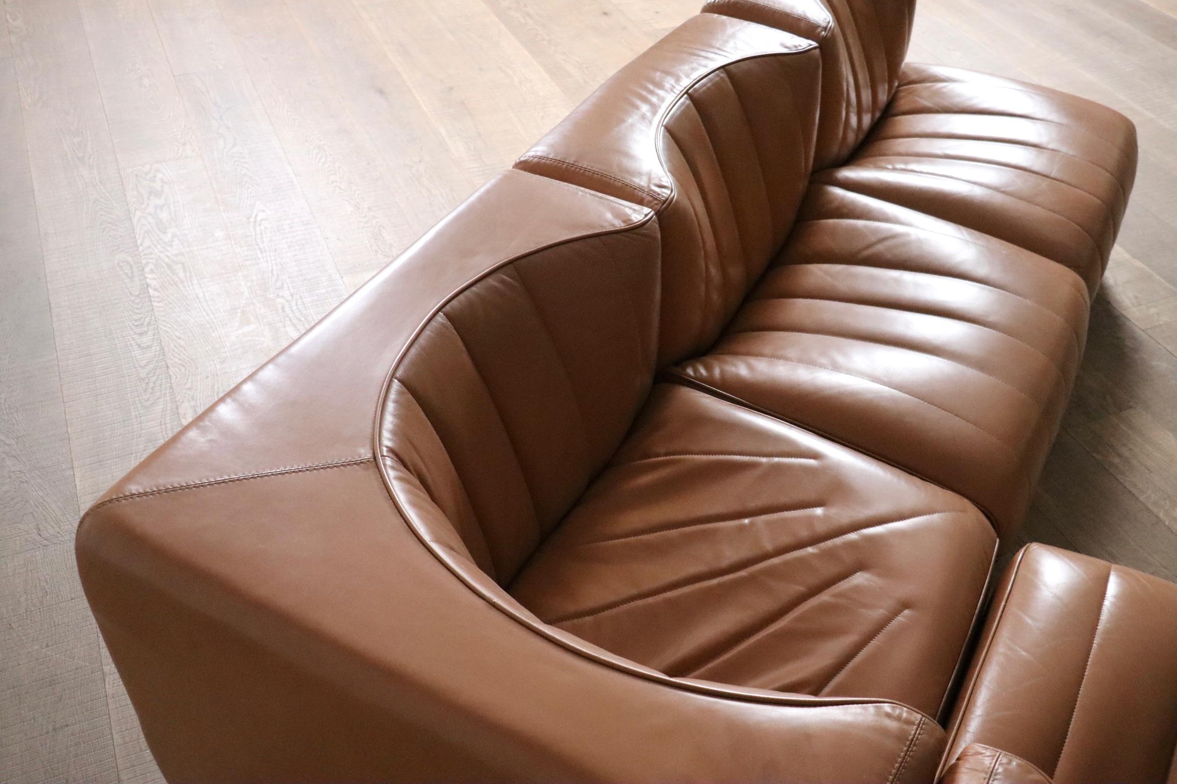 Canapé Arflex Novemila 9000 en cuir par Tito Agnoli 1969 en vente 1