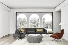 Arflex Penta Ottoman in Tessuto Divina Vega di Claesson Koivisto Rune