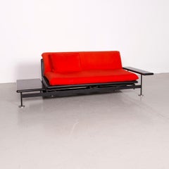 Arflex Pepper Designer Fabric Sofa Red by Guido Rosati Two-Seat Sofa Bed