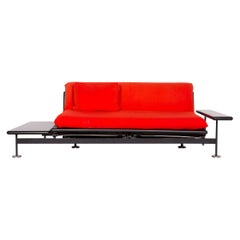 Arflex Pepper Designer Fabric Sofa Red by Guido Rosati Two-Seat Sofa Bed