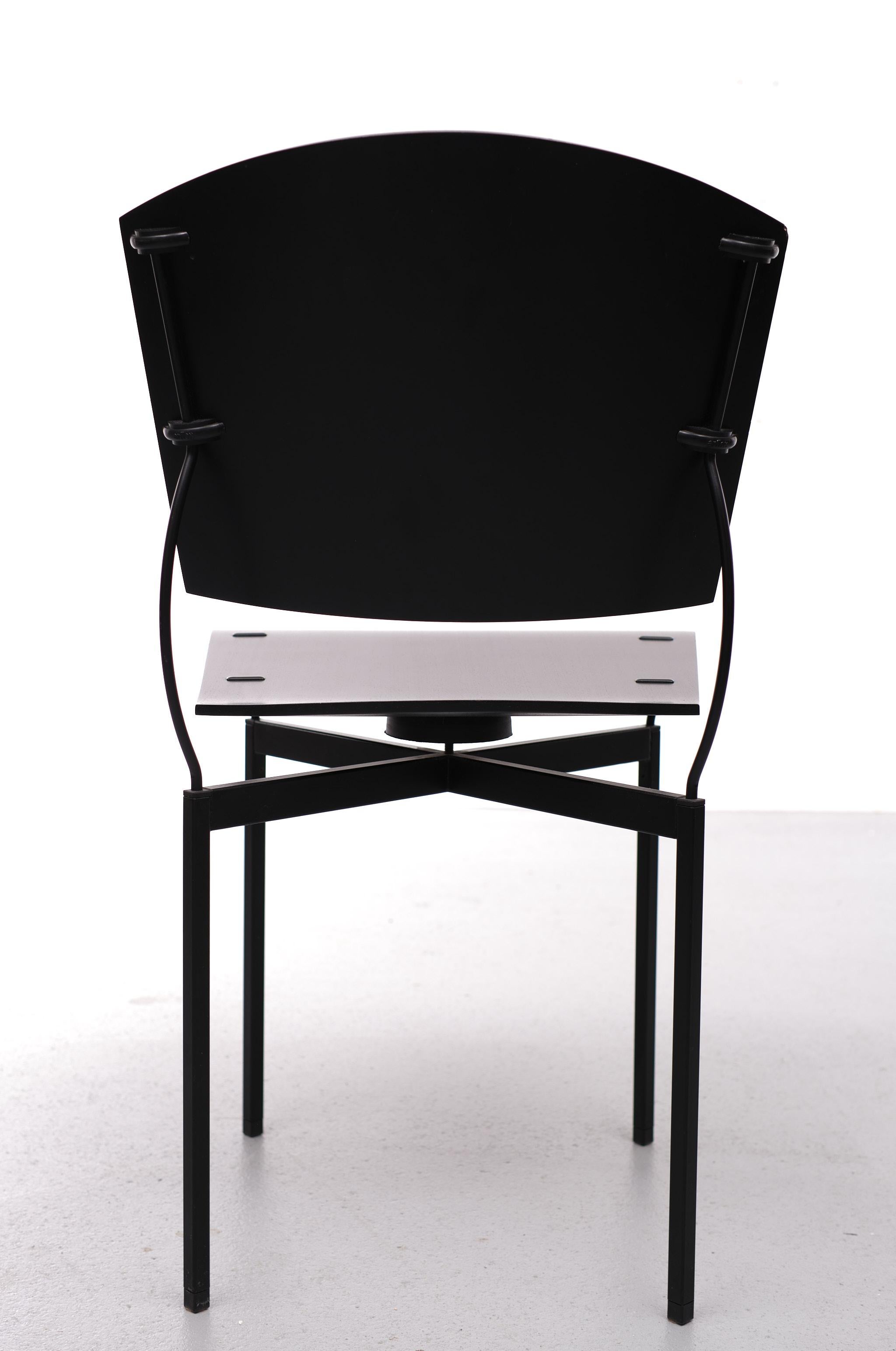 Arflex Post Modern Dining Chairs Italy 4