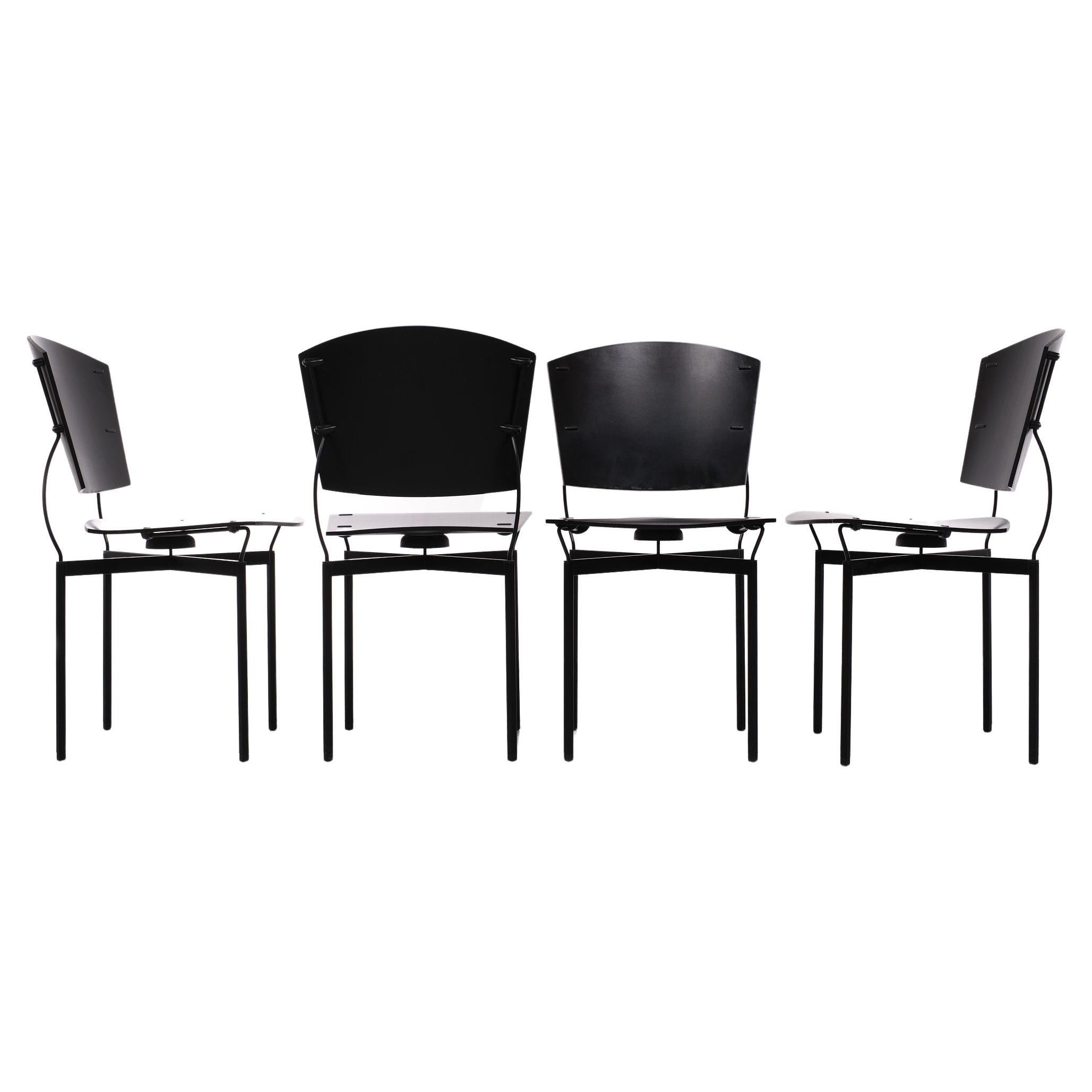 Arflex Post Modern Dining Chairs Italy 2