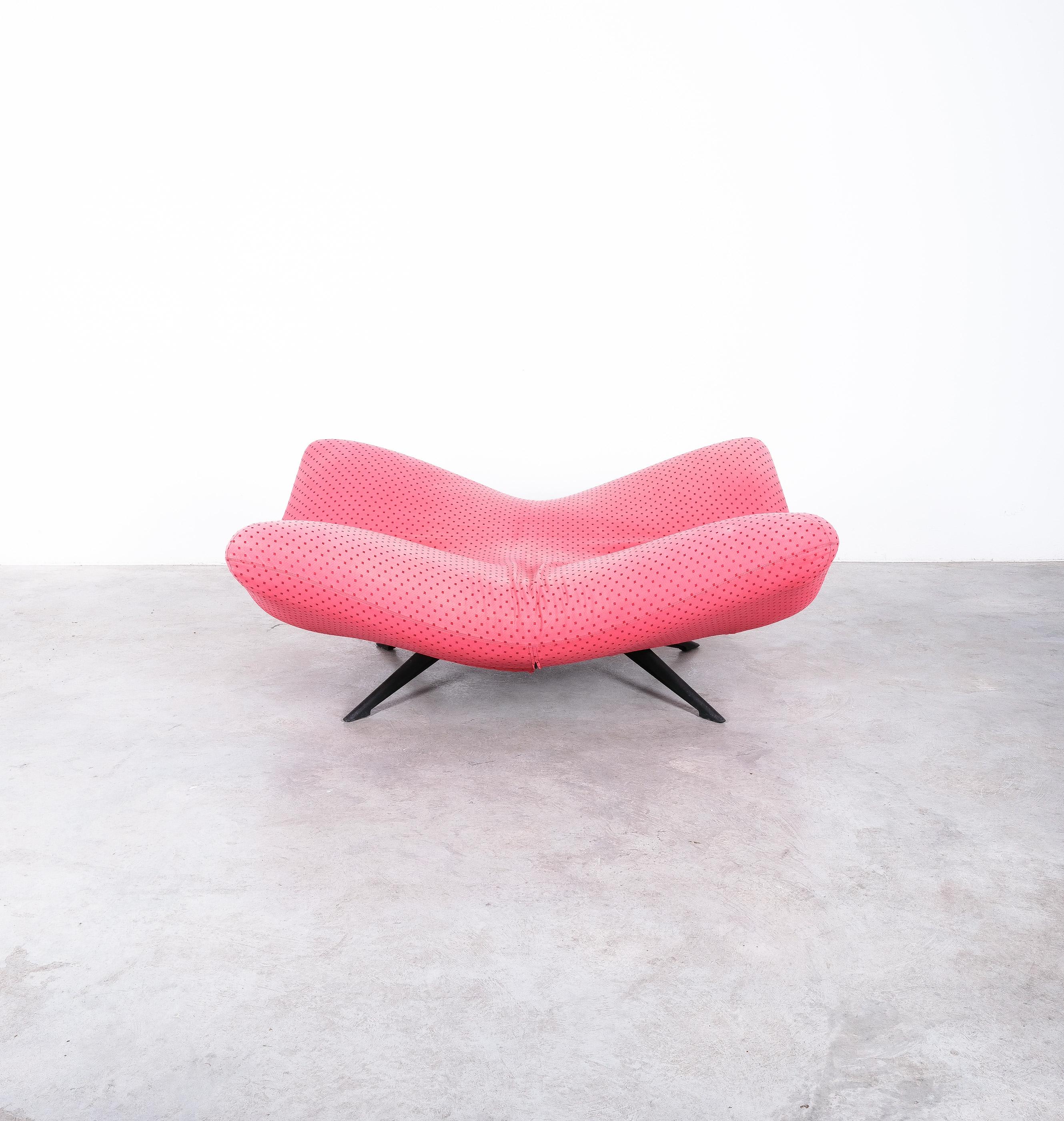 Lacquered Arflex Sofa Ribalta by Ballardini and Fulvio Forbicini Day Bed, Italy, 1980