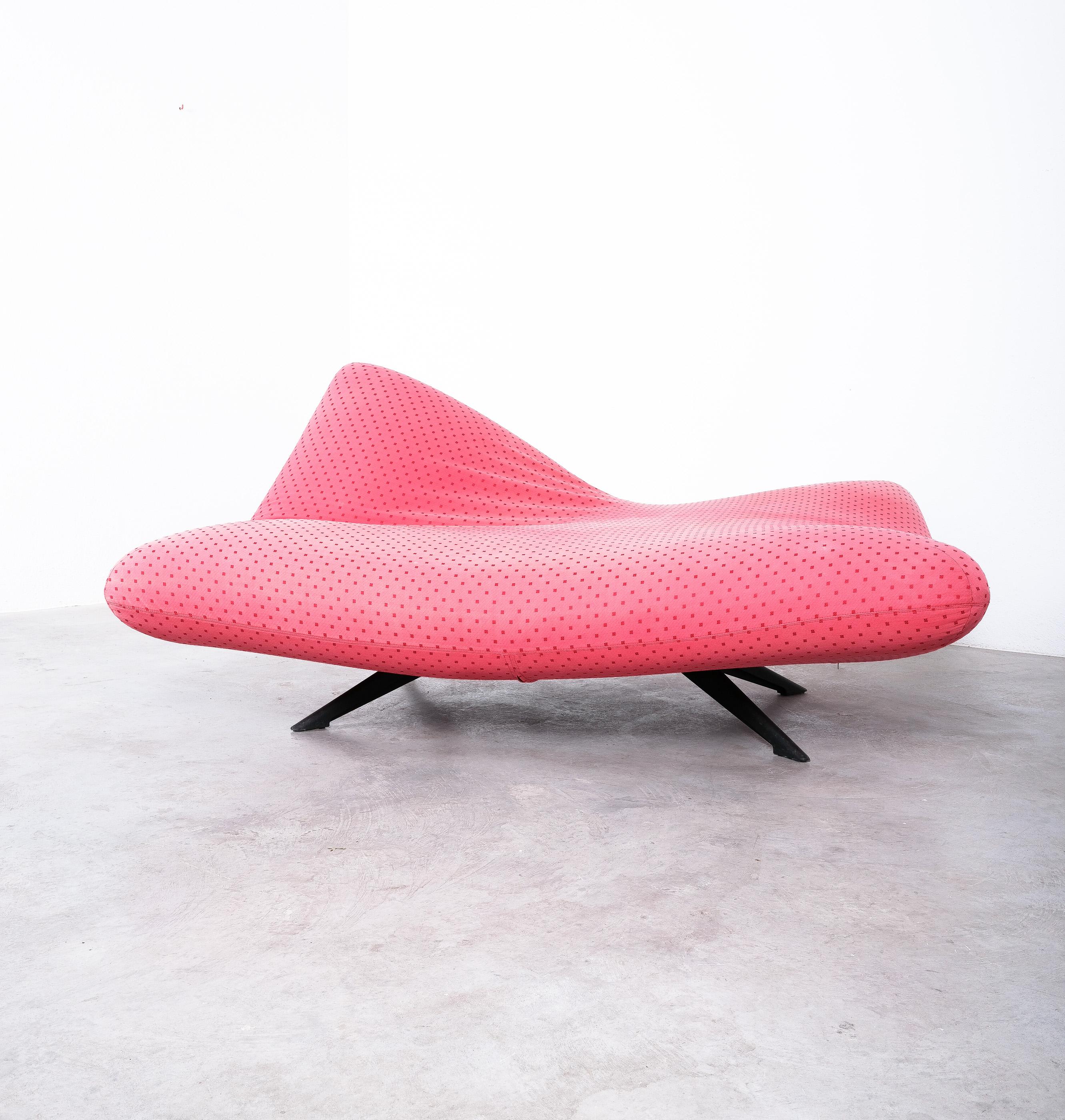 Late 20th Century Arflex Sofa Ribalta by Ballardini and Fulvio Forbicini Day Bed, Italy, 1980 For Sale