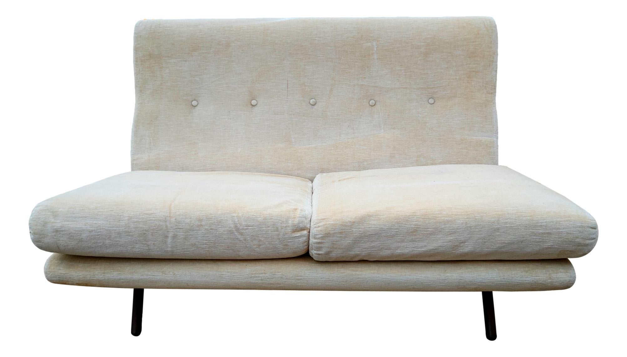 Rare two-seater sofa produced by Arflex, 