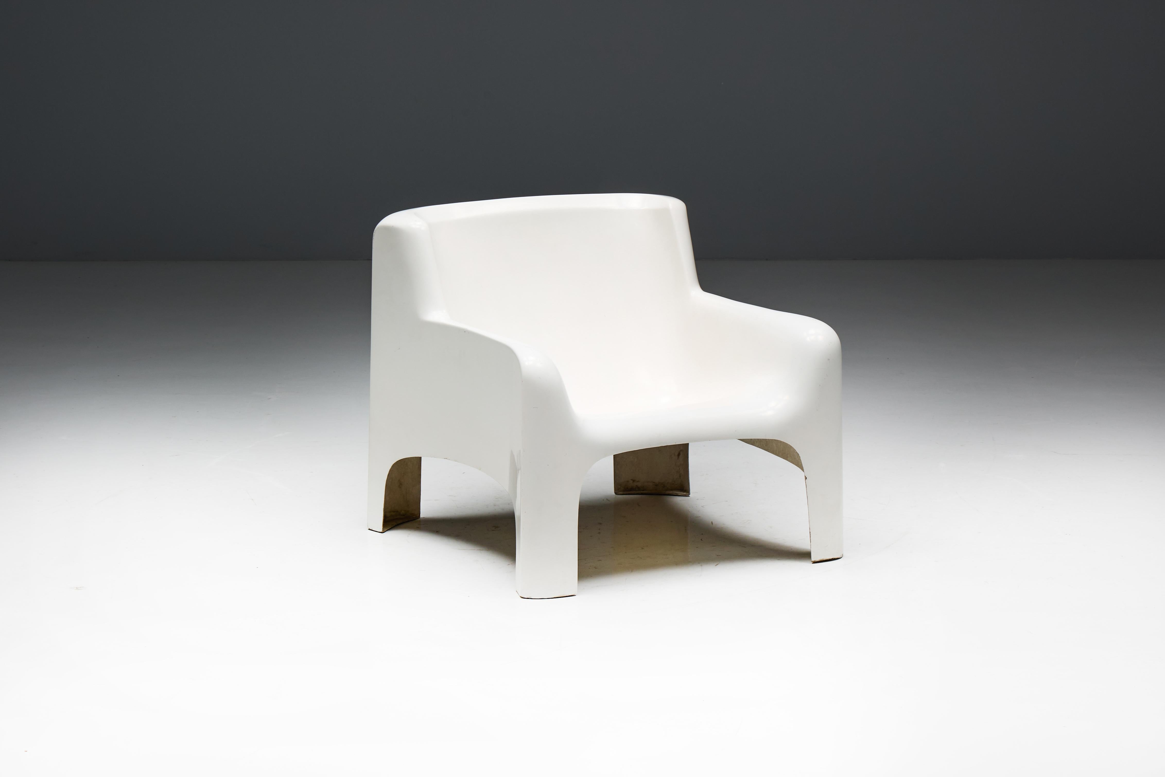 Arflex 'Solar' Lounge Set in Fiberglass by Carlo Bartali, Italy, 1960s In Good Condition For Sale In Antwerp, BE