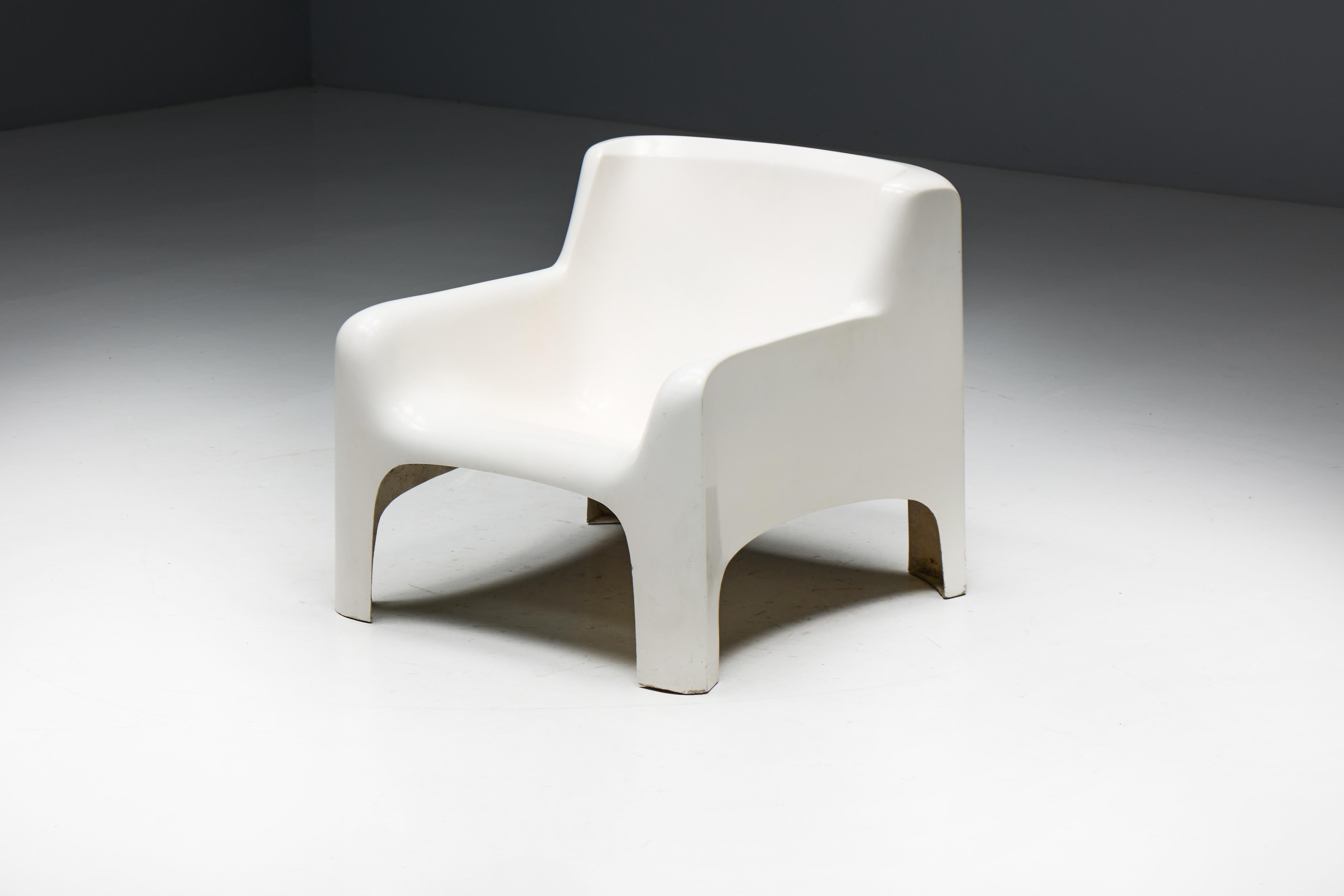 Arflex 'Solar' Lounge Set in Fiberglass by Carlo Bartali, Italy, 1960s For Sale 1
