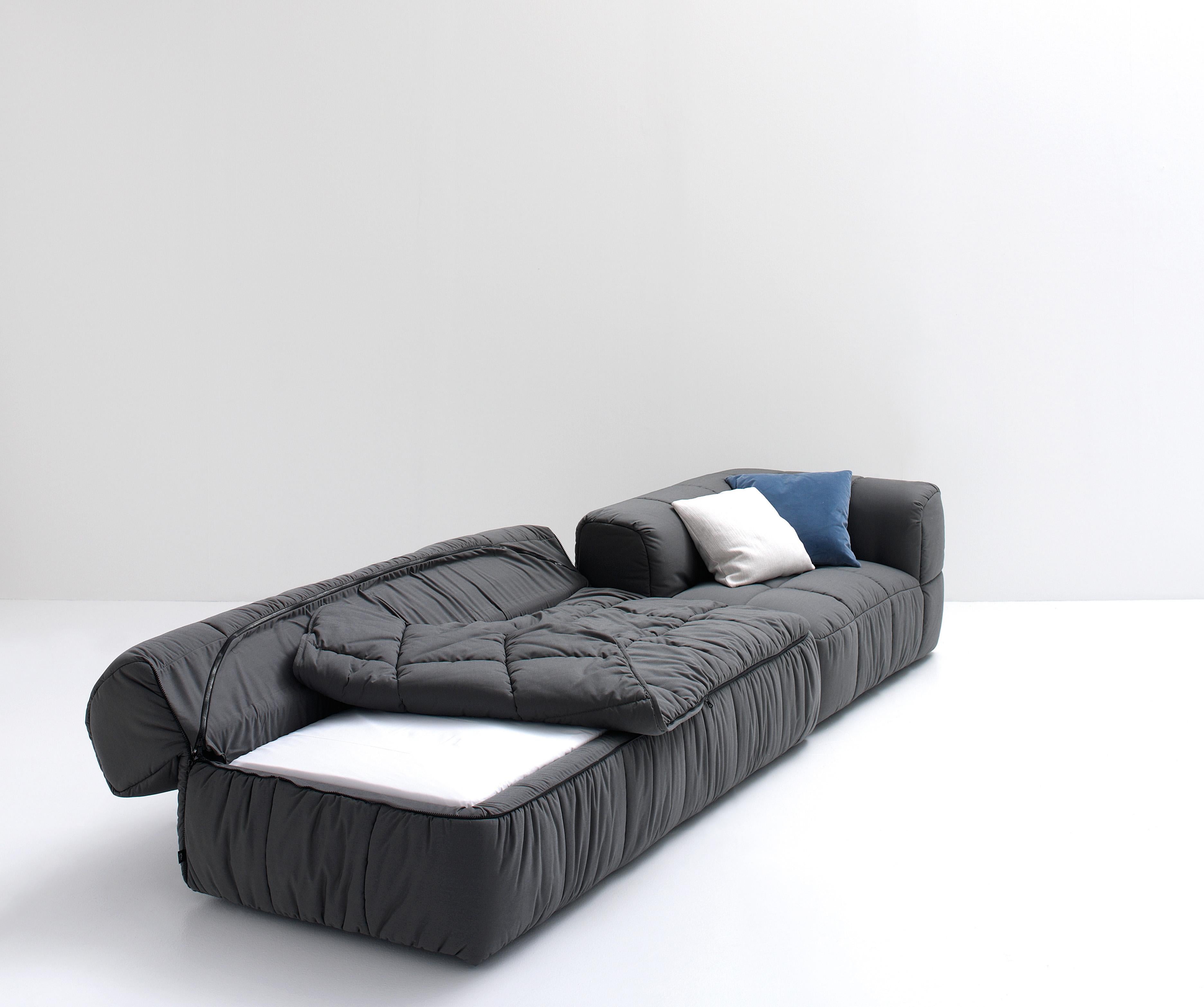 Modulares Sofa S3 von Arflex Strips aus weißem Stoff und Aluminiumfüßen von Cini Boeri im Angebot 11
