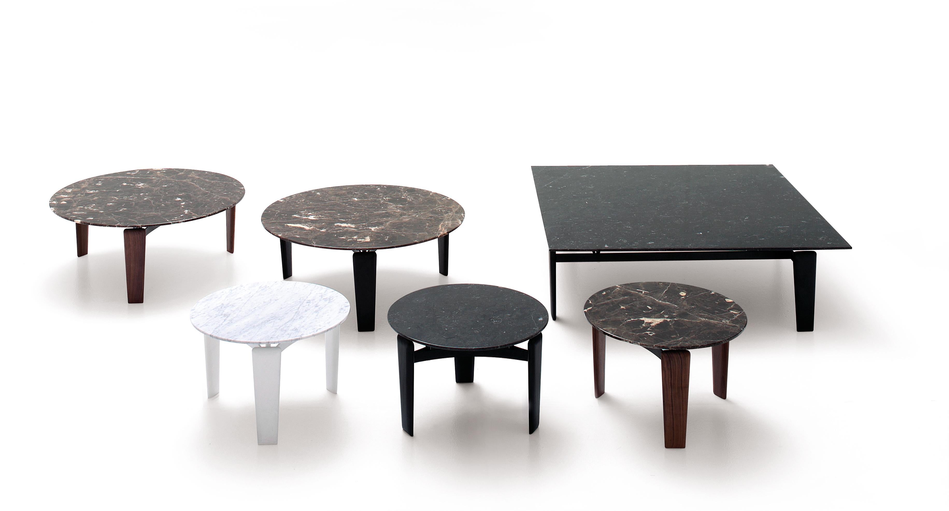 Arflex Tablet High Table in Emperador Marble Top by Claesson Koivisto Rune . The inspiration for their form comes from the ornamental pendants fashioned and worn by the Maori peoples of New Zealand.

Additional Information: 
Materials: Emperador