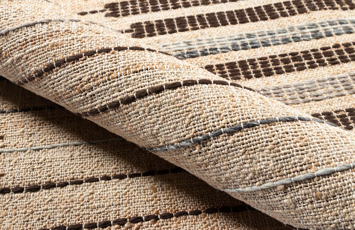 With a reverence for symmetry and simple geometric shapes, the Argan Collection was inspired by traditional African mud cloth patterns. Made from a handwoven combination of jute and wool, each rug possesses a perfectly imperfect look. The evidence