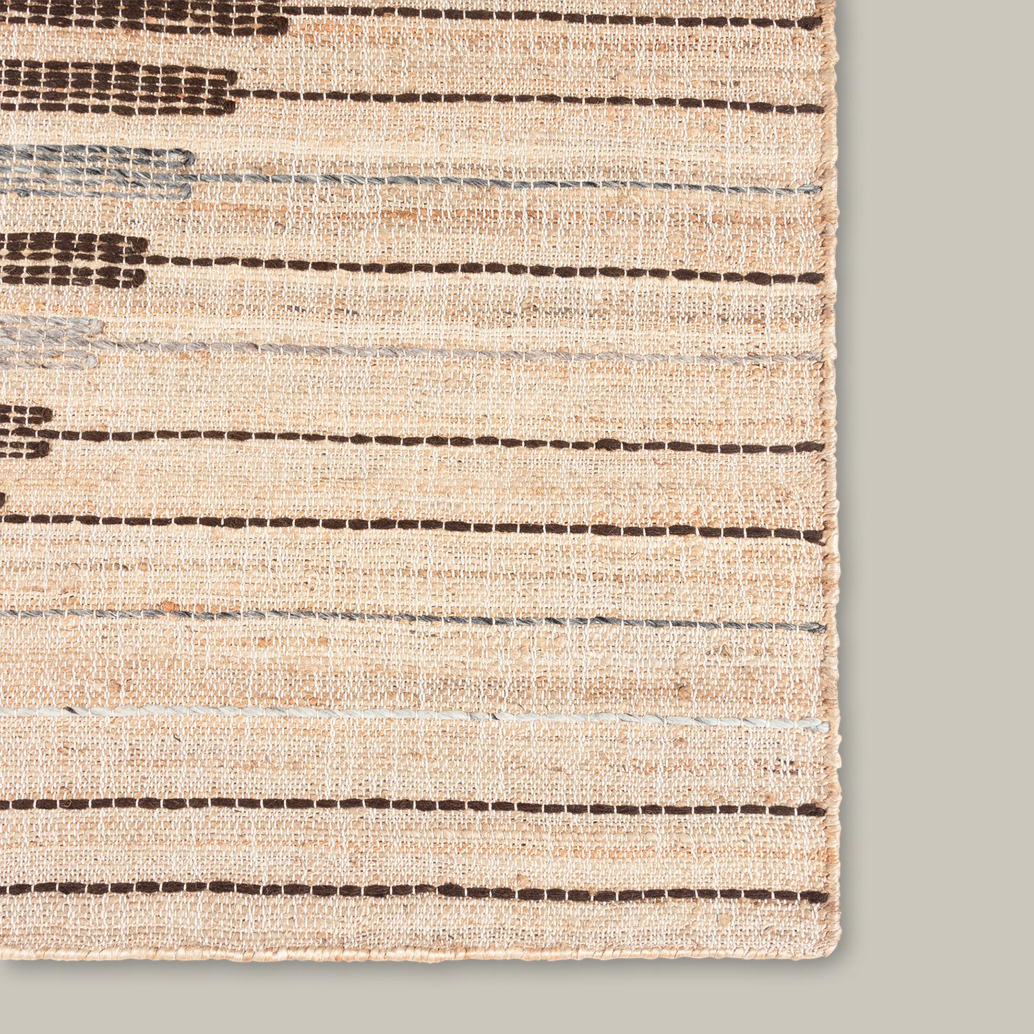 “Argan Dimbokro” African Mud cloth-Inspired Rug by Christiane Lemieux In New Condition For Sale In New York, NY