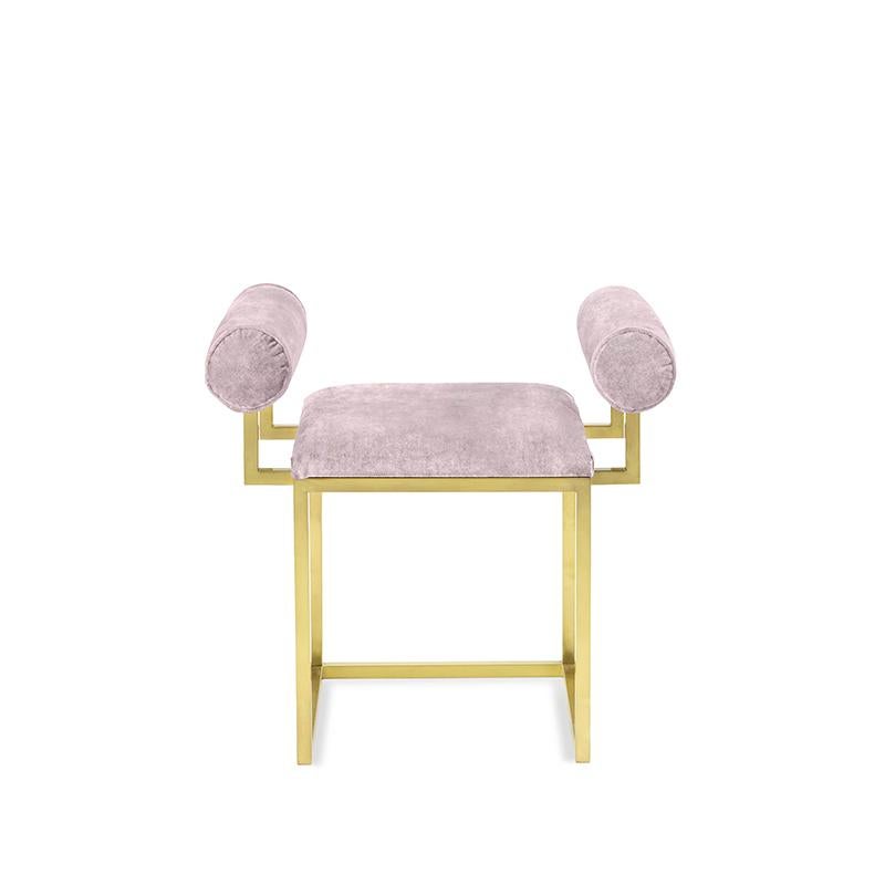 Argent Argent: Hocker „Awaiting H“ von Secondome Edizioni (Messing) im Angebot