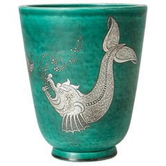 Vintage "Argenta" Vase by Wilhelm Kåge