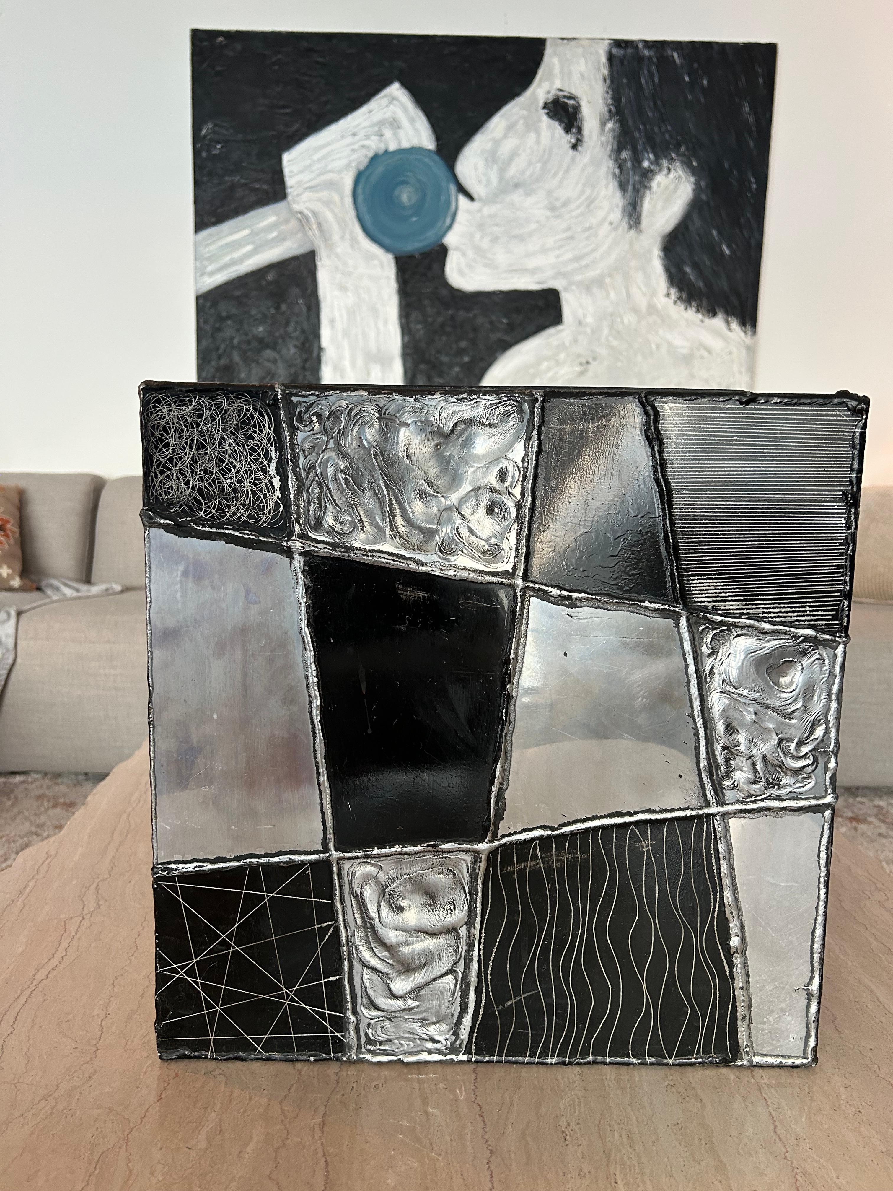 Argente cube side table by Paul Evans For Sale 5