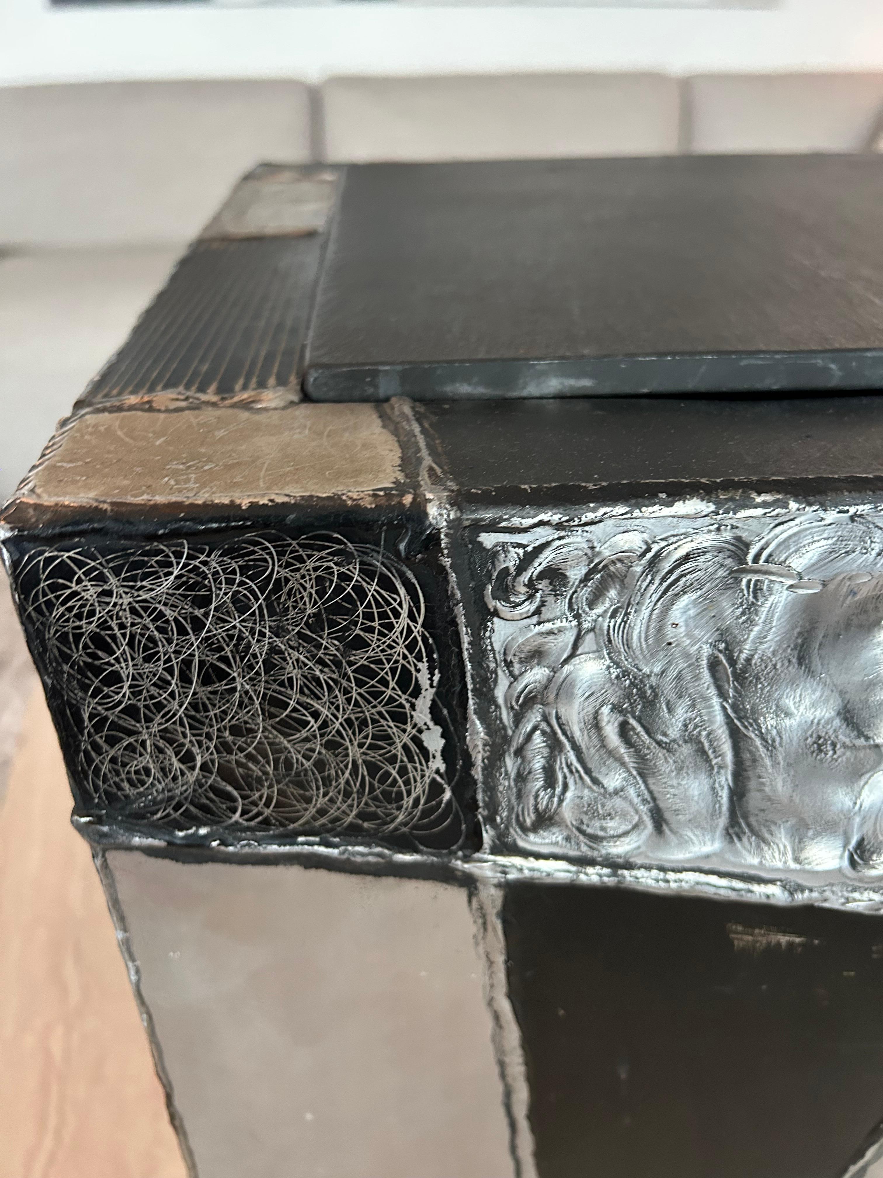 Argente cube side table by Paul Evans For Sale 1