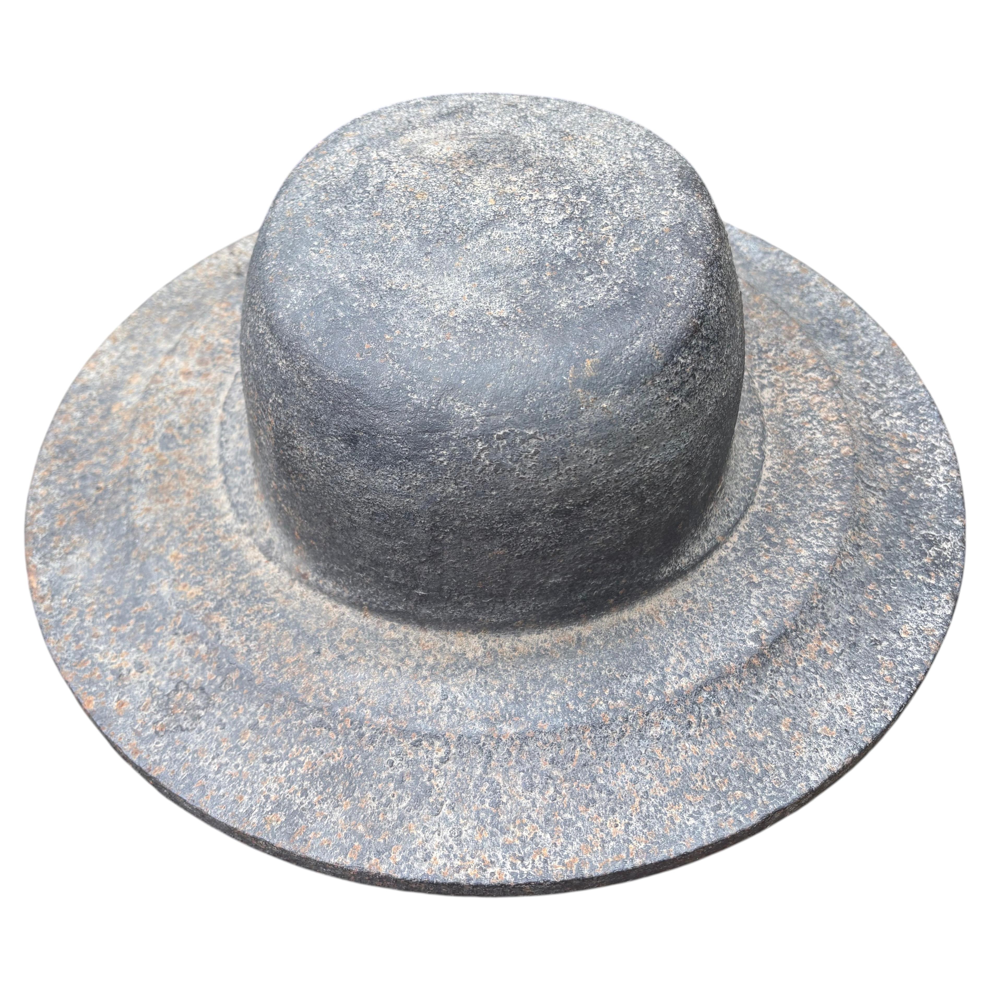 Argentine Cast Iron Gaucho Hat Form For Sale
