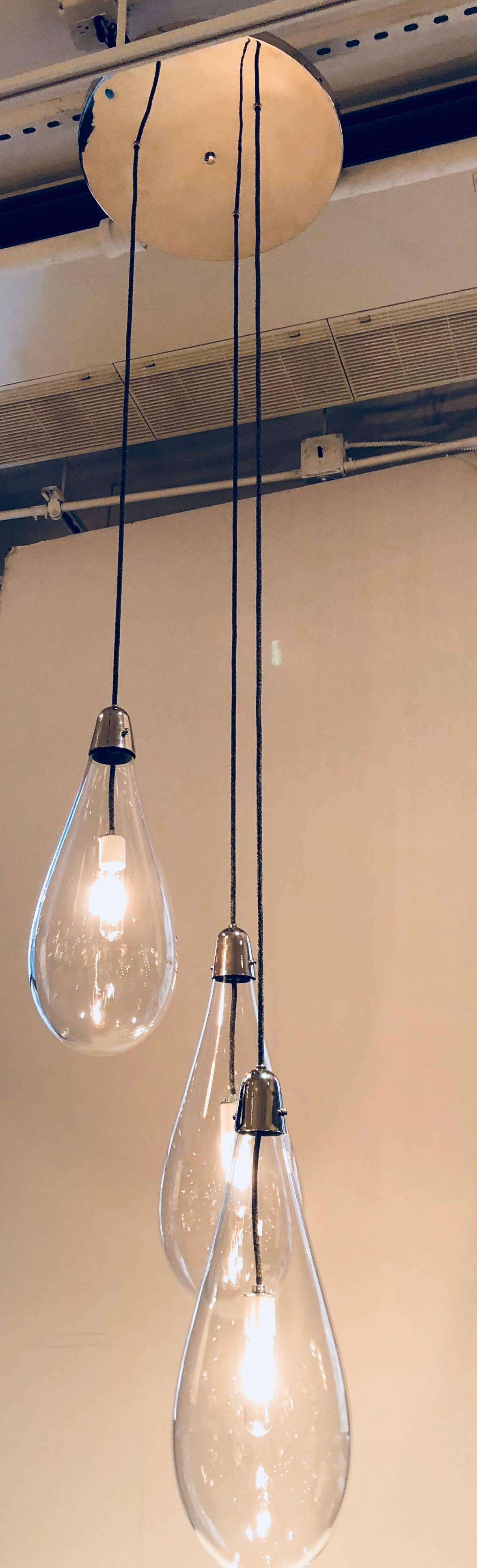 Placcato Lampadario Argentine di Bourgeois Boheme Atelier in vendita