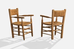 Designer argentino, Poltrone, Wood, Papercord, Argentina, anni '50
